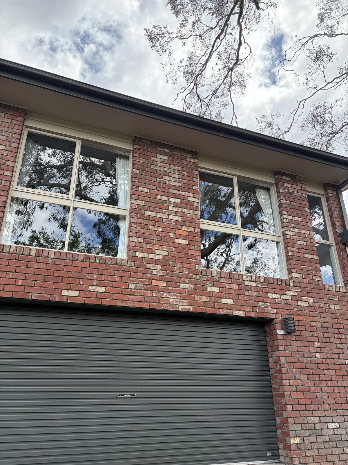 Brick home — clean windows